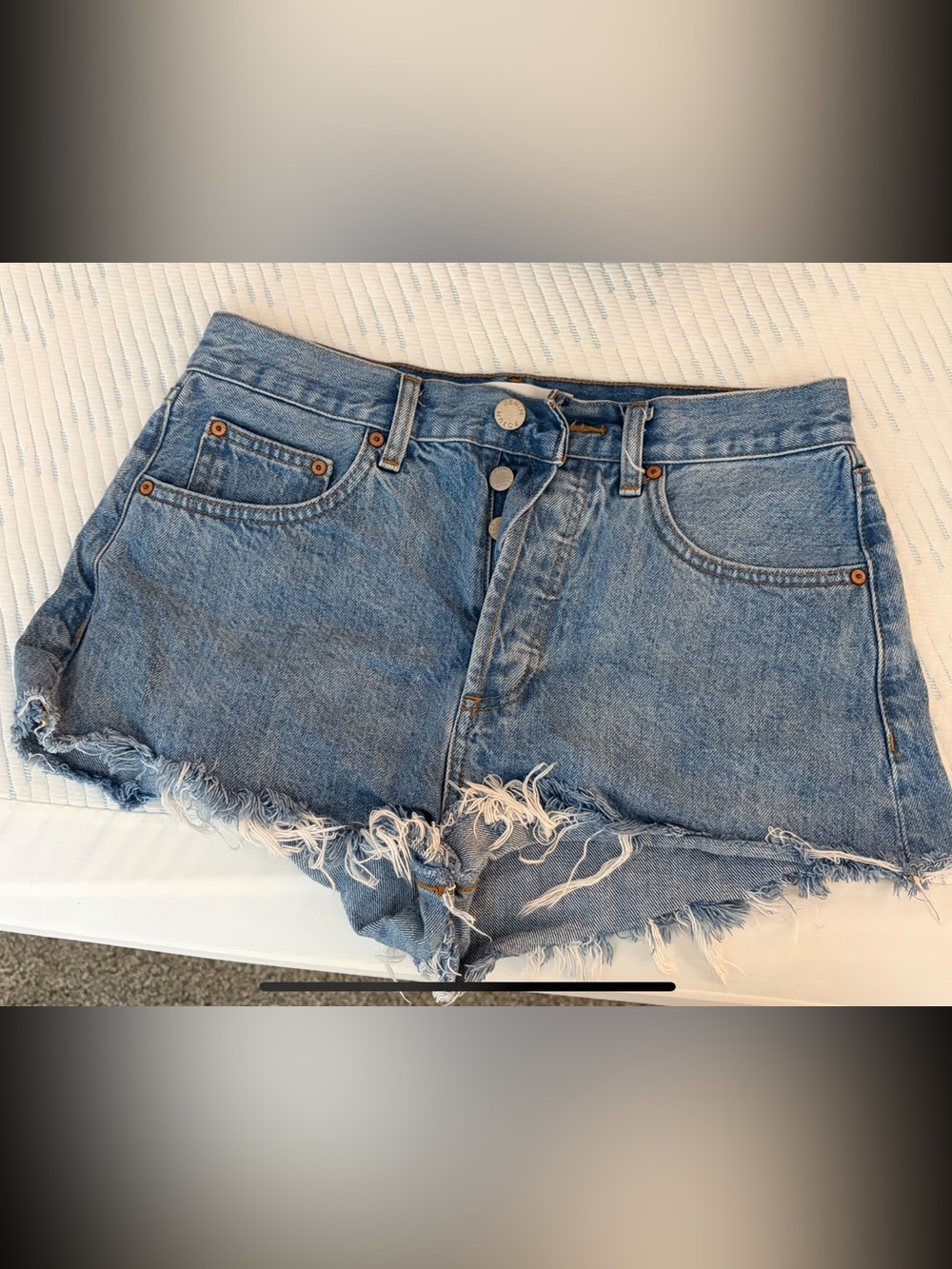 Aritzia Denim Cutoff Shorts - Blue Women Jeans